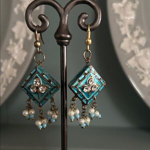 Rajasthan Meenakari Enamel Earrings